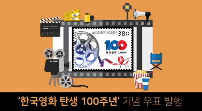 ‘한국영화 탄생 100년’기념우표 발행