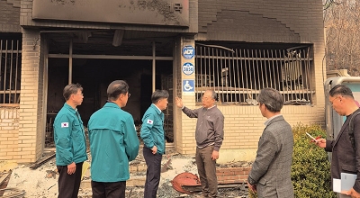 산불 피해지역에 구호 우편물 배송 지원